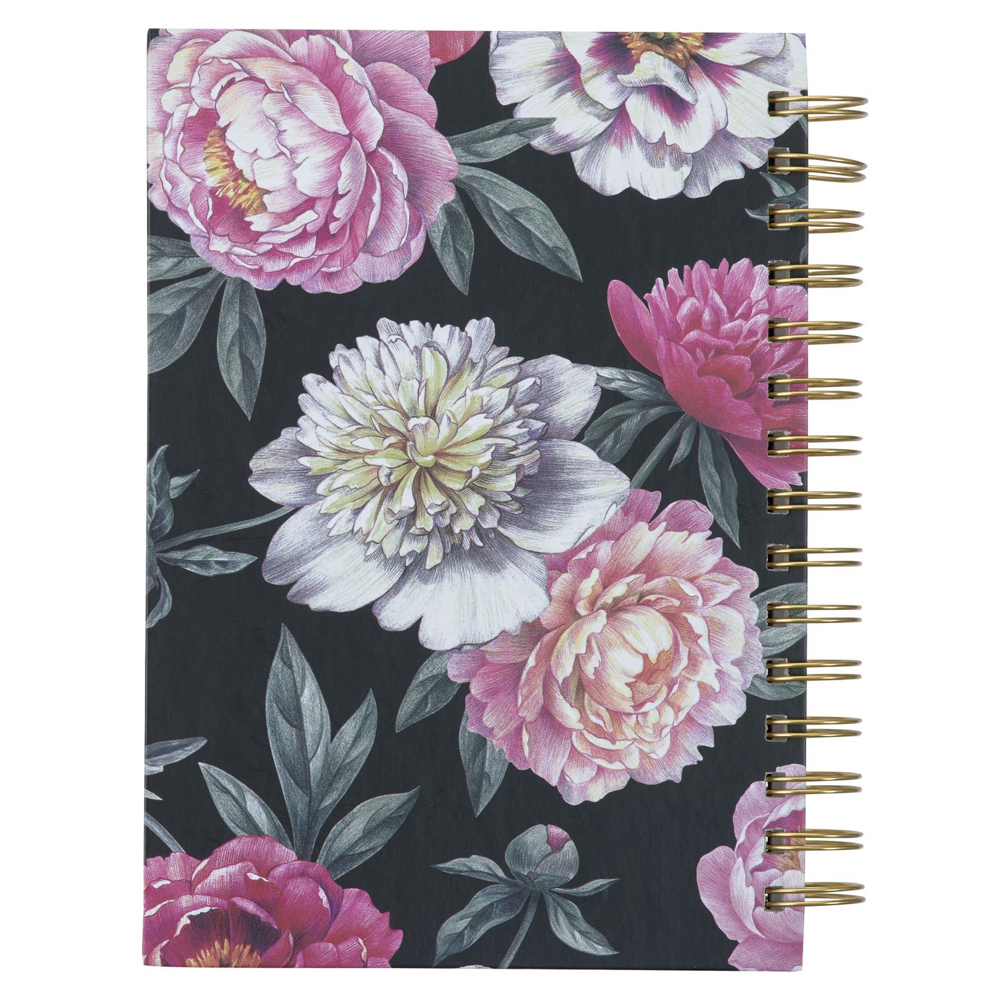 Floral All Things Large Bible Verse Notebook, Matt. 19:26 Bible Verse